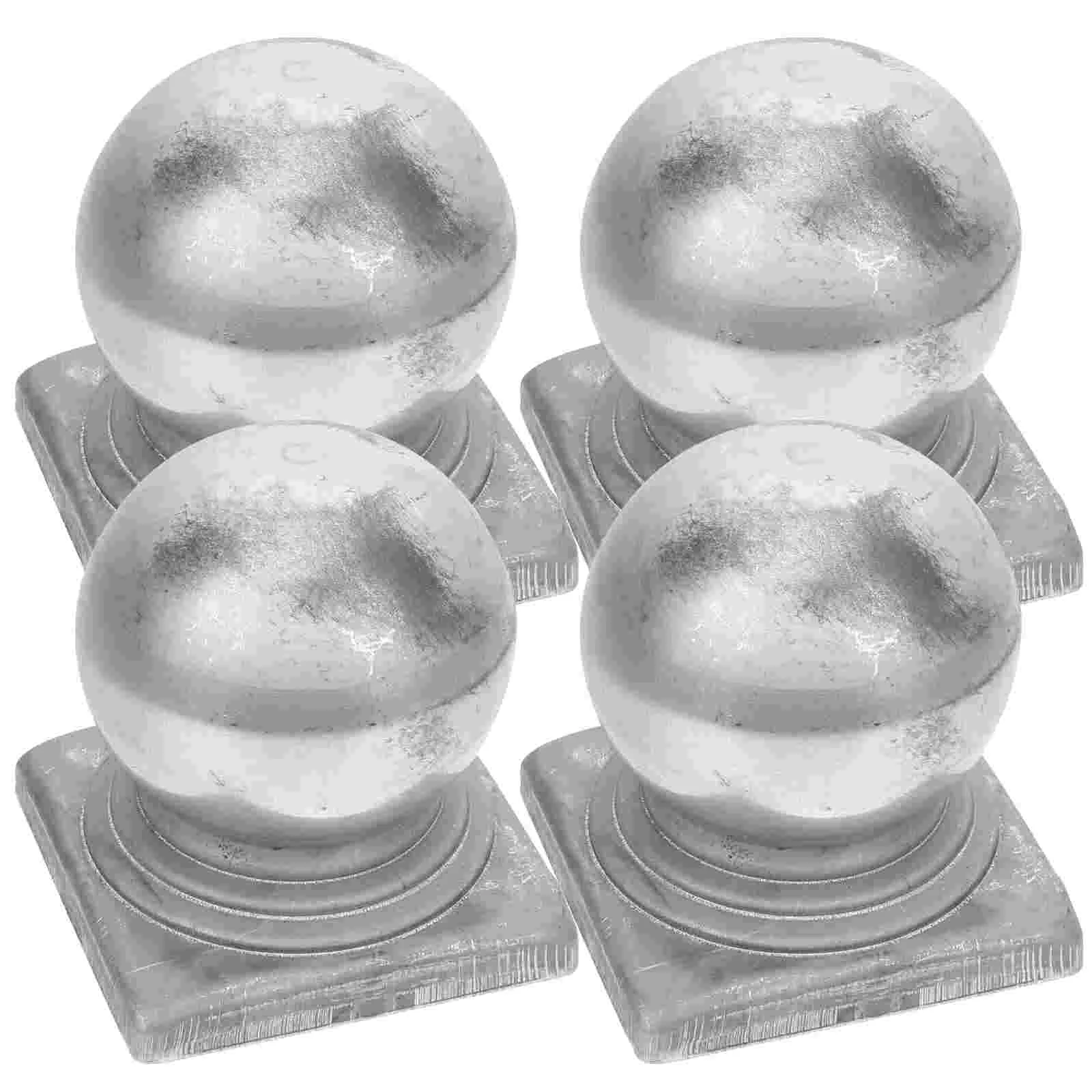 4 Pcs Metal Balusters Guardrail Caps Fence Post Replacement Column Iron Accessory Cover
4 Pcs Metal Balusters Guardrail Caps Fence Post Replacement Column Iron Accessory Cover