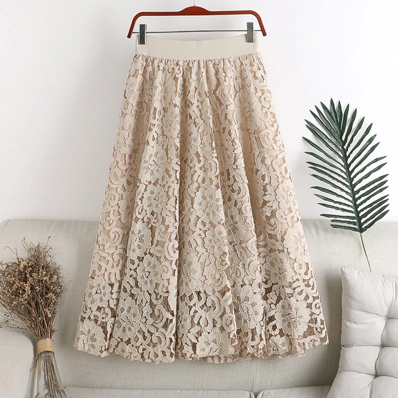 2022 Summer New Retro High Waist Thin Hook Flower Hollow Lace Skirt Simple Casual Loose Women A-line Long Skirt Free Shipping
2022 Summer New Retro High Waist Thin Hook Flower Hollow Lace Skirt Simple Casual Loose Women A-line Long Skirt Free Shipping