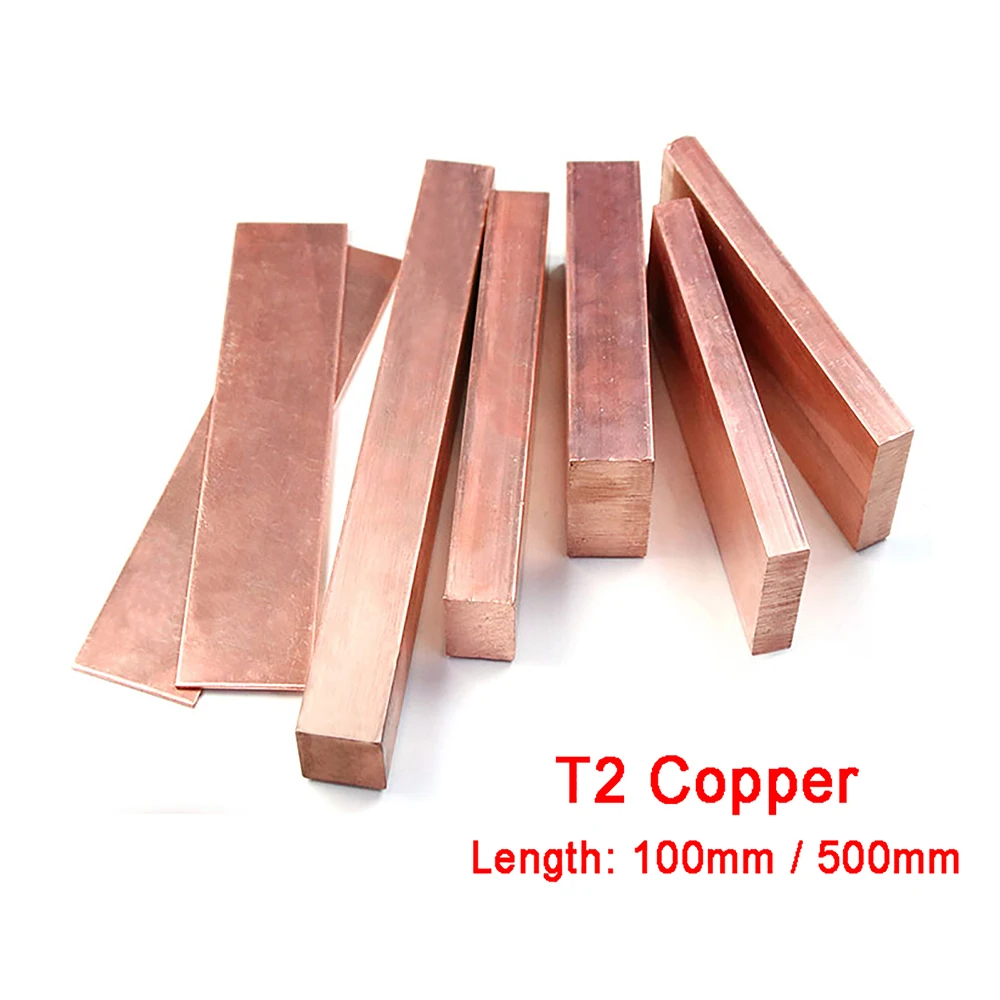1pcs 99.9% Pure Red Copper Flat Bar/Rod Plate Thickness 2/3/4/5/6/8/10/12/15/20/25/30mm T2 Copper Strip Plate, 100mm 500mm Long
1pcs 99.9% Pure Red Copper Flat Bar/Rod Plate Thickness 2/3/4/5/6/8/10/12/15/20/25/30mm T2 Copper Strip Plate, 100mm 500mm Long