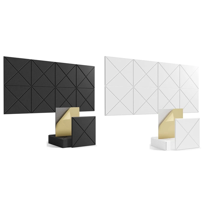 16PCS Self-Adhesive Acoustic Panels,Square Sound Proof Foam Panels,12X12x0.4In High Density Soundproof Wall Panels
16PCS Self-Adhesive Acoustic Panels,Square Sound Proof Foam Panels,12X12x0.4In High Density Soundproof Wall Panels