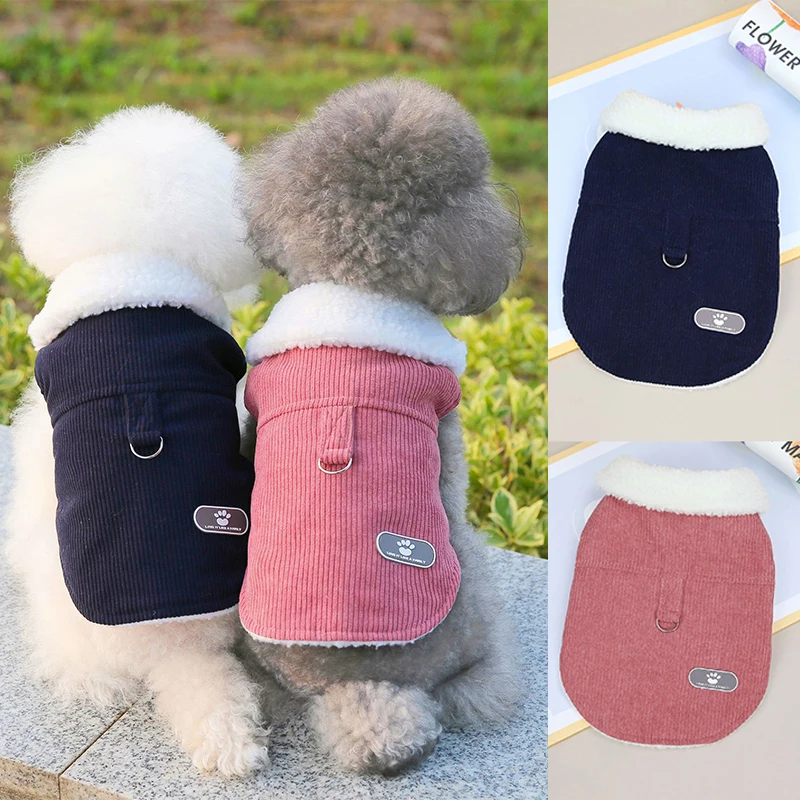 Warm Corduroy Winter Dog Vest Cotton Dog Clothes For Medium Small Dogs Coat Puppy Jacket одежда для собак зима
Warm Corduroy Winter Dog Vest Cotton Dog Clothes For Medium Small Dogs Coat Puppy Jacket одежда для собак зима