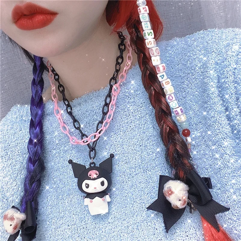 Фигурка аниме Kuromi Cinnamoroll, игрушки для девочек, мелодия, помпон, пурин, двухмерное периферийное ожерелье, Женские аксессуары, подарок
Фигурка аниме Kuromi Cinnamoroll, игрушки для девочек, мелодия, помпон, пурин, двухмерное периферийное ожерелье, Женские аксессуары, подарок