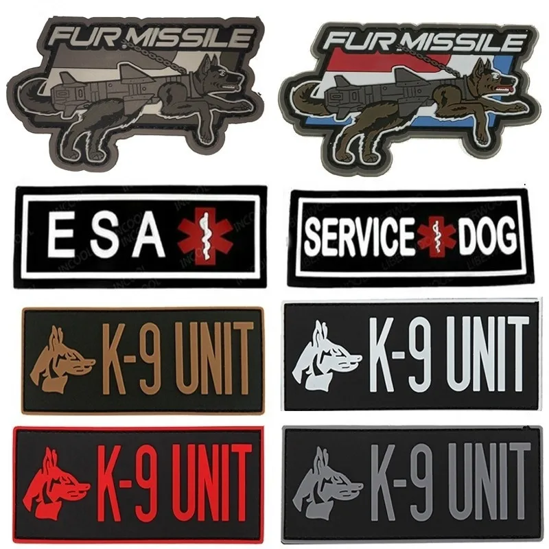 Service Dog Badges Tactical Hook PVC Rubber Patches Mark Clothes Accessories Patch Dog Pets Vest Decorative Removable Insignia
Service Dog Badges Tactical Hook PVC Rubber Patches Mark Clothes Accessories Patch Dog Pets Vest Decorative Removable Insignia