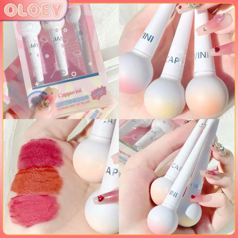 Lollipop Mousse Lip Gloss 3pcs Set Moisturizing Liquid Lipstick Non-stick Cup Sexy Women Marshmallow Lip Glaze Lip Tint Mud
Lollipop Mousse Lip Gloss 3pcs Set Moisturizing Liquid Lipstick Non-stick Cup Sexy Women Marshmallow Lip Glaze Lip Tint Mud