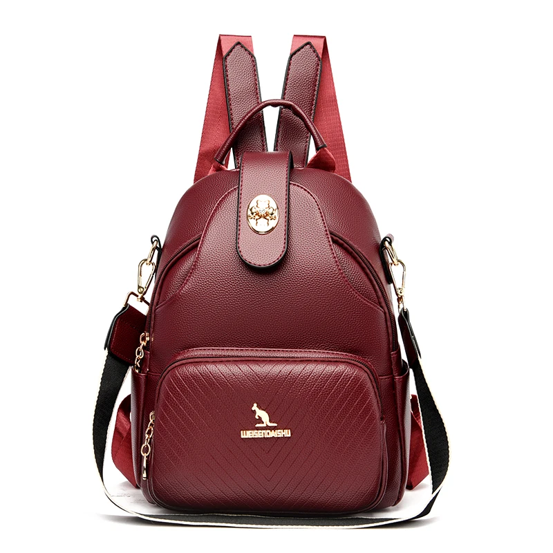 Fashion Anti-theft Women Backpacks High quality leather Ladies Travel Backpack Mochilas School Bags for Teenage Girls Sac A Dos
Fashion Anti-theft Women Backpacks High quality leather Ladies Travel Backpack Mochilas School Bags for Teenage Girls Sac A Dos