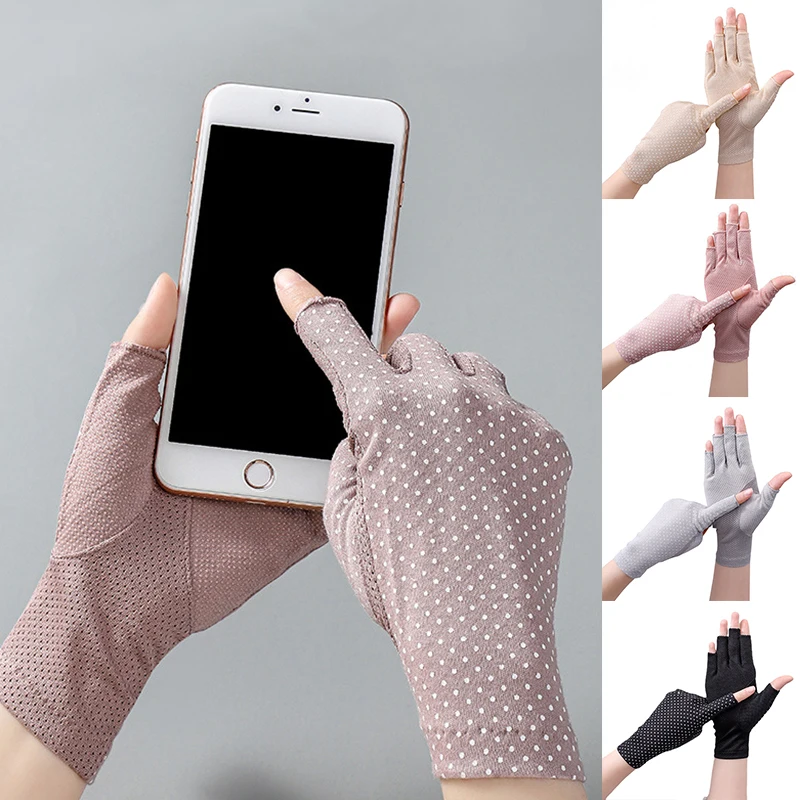 Women's Gloves Summer Sun Protection Fingerless Ladies Anti-UV Driving Bicycling Ultra-Thin Breathable Touch Screen Women Gloves
Women's Gloves Summer Sun Protection Fingerless Ladies Anti-UV Driving Bicycling Ultra-Thin Breathable Touch Screen Women Gloves