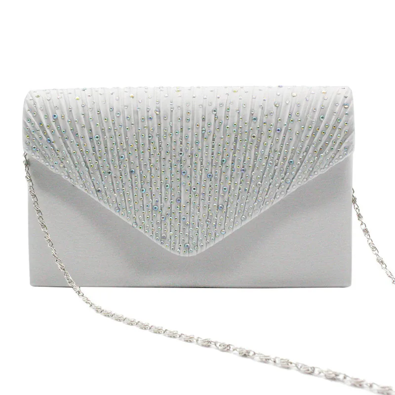 Women's Silk and Satin AB Color Hot Diamond Envelope Bag Fashionable European-american Style Banquet Bride Bag Evening Bags
Women's Silk and Satin AB Color Hot Diamond Envelope Bag Fashionable European-american Style Banquet Bride Bag Evening Bags
