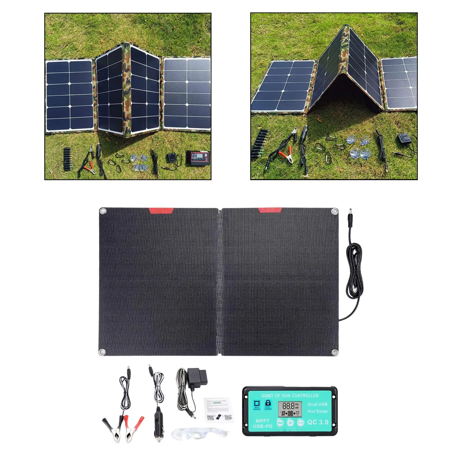 Solar Panel Kit Monocrystalline Solar Power for Outdoor Activities Travel
Solar Panel Kit Monocrystalline Solar Power for Outdoor Activities Travel