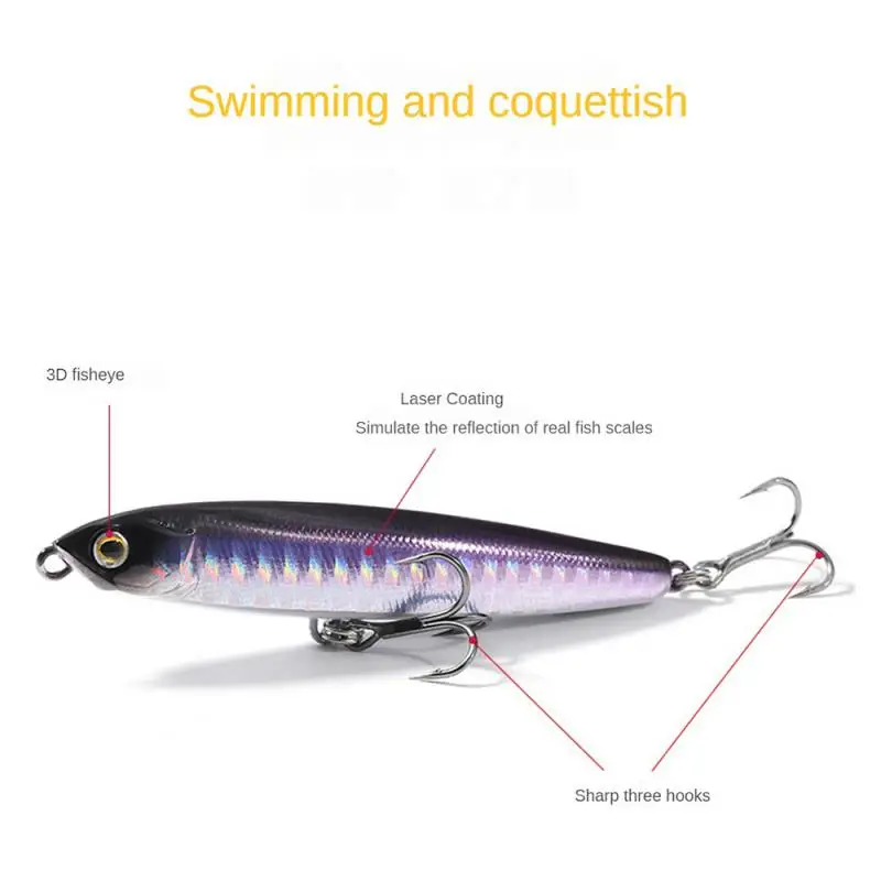 

Fishing Lure Floating Pencil StickBait Lure 4.5/2.8g Wobblers Topwater Crankbait lures Artificiais Long Casting Hard Bait