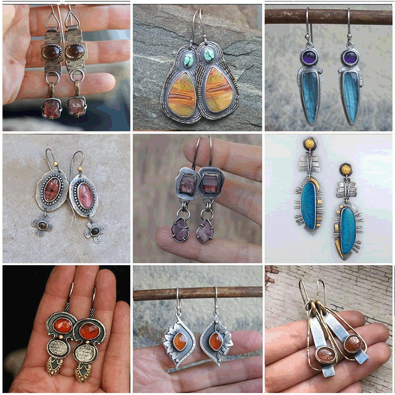 Ethnic Irregular Shape Red Stone Earrings for Women Vintage Silver Color Metal Hand Carved Patterns Dangle Earrings
Ethnic Irregular Shape Red Stone Earrings for Women Vintage Silver Color Metal Hand Carved Patterns Dangle Earrings