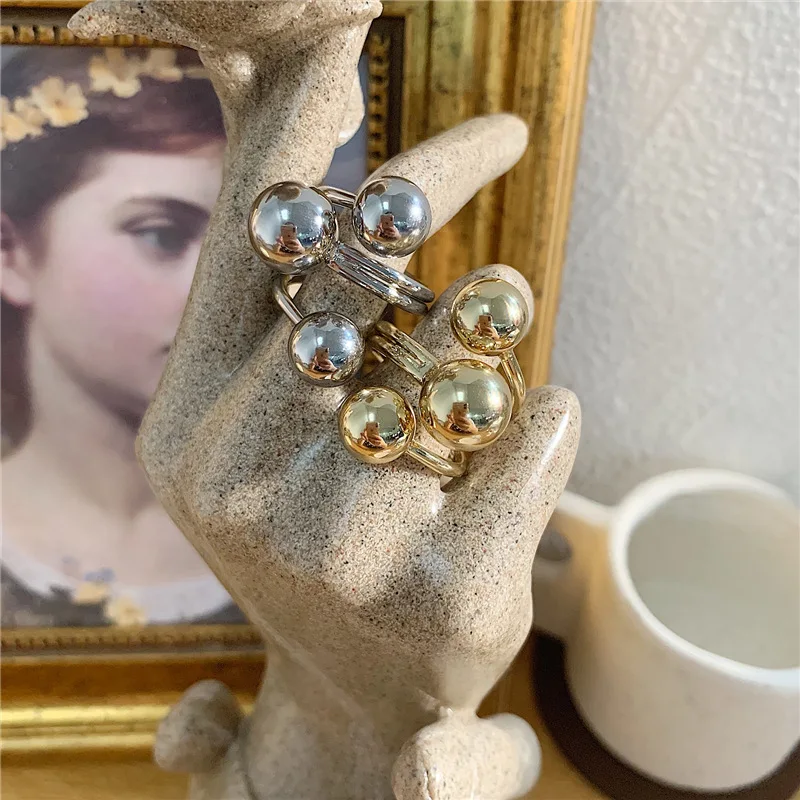 Exaggerated Personality Spiral Ball Planet Gold Silver Color Punk Finger Rings For Women Men Stylish Hip Hop Party Jewelry Gift
Exaggerated Personality Spiral Ball Planet Gold Silver Color Punk Finger Rings For Women Men Stylish Hip Hop Party Jewelry Gift