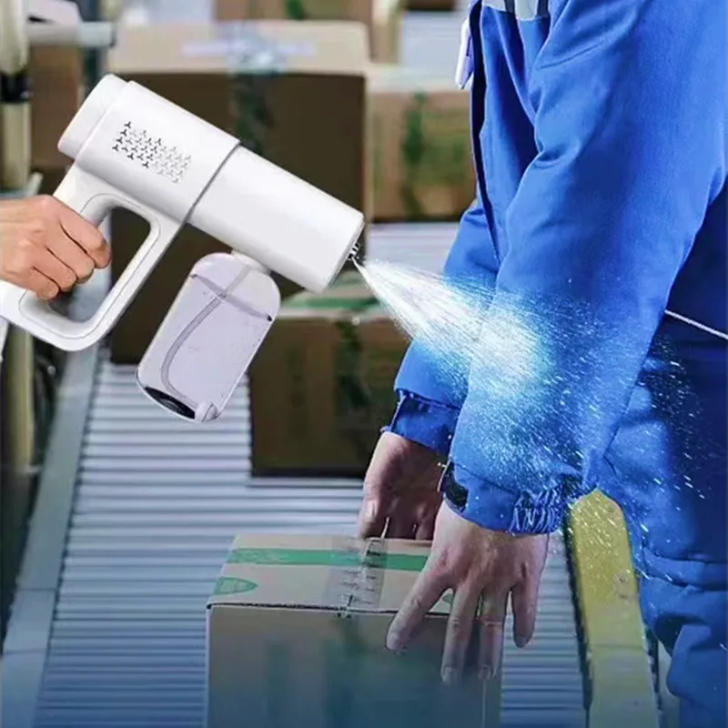 Wireless Antivirus Gun Alcohol Disinfectant Battery Sprayer Sprayer Blue Light Disinfection Spray Gun USB Charging
Wireless Antivirus Gun Alcohol Disinfectant Battery Sprayer Sprayer Blue Light Disinfection Spray Gun USB Charging