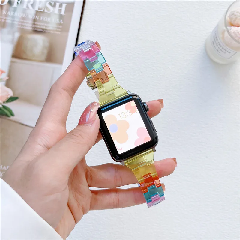 Slim Transparent Band For Apple Watch 44mm 49mm 40 41 45mm Series 8 7 6 Se 5 4 3 Clear Strap Iwatch 38mm 42mm Bracelet Watchband
Slim Transparent Band For Apple Watch 44mm 49mm 40 41 45mm Series 8 7 6 Se 5 4 3 Clear Strap Iwatch 38mm 42mm Bracelet Watchband