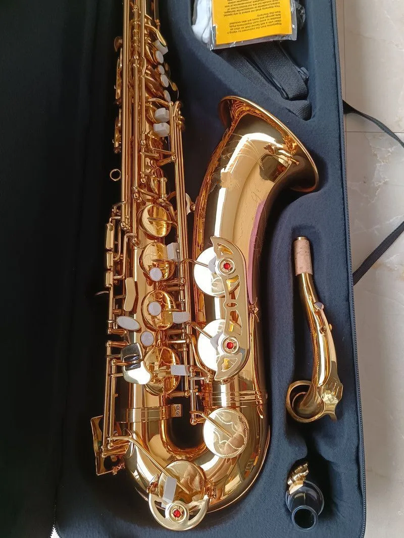 

Tenor Saxophone New Golden 802 Bb Tenor Sax Playing Professionally Musical Instrument Gold With Case Mouthpieces