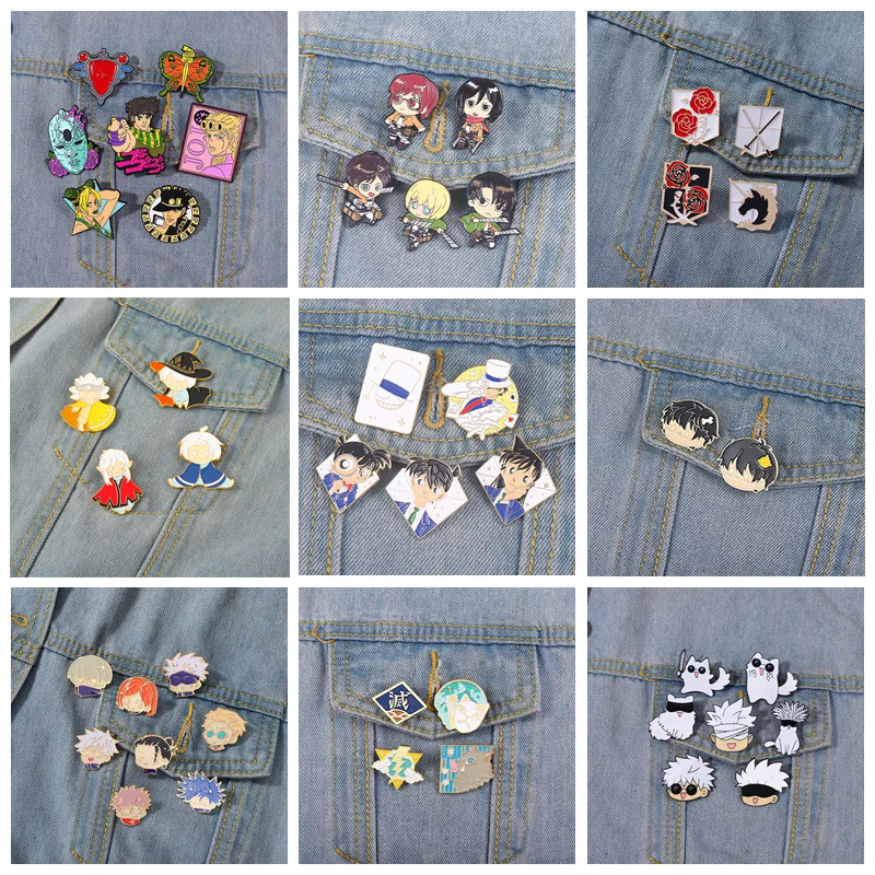 Super Bargain Anime Collection Enamel Pin Sets ! Cartoon Icon Jojo Bojji Nezuko Demon Slayer Brooches Badge Lapel Jewelry
Super Bargain Anime Collection Enamel Pin Sets ! Cartoon Icon Jojo Bojji Nezuko Demon Slayer Brooches Badge Lapel Jewelry