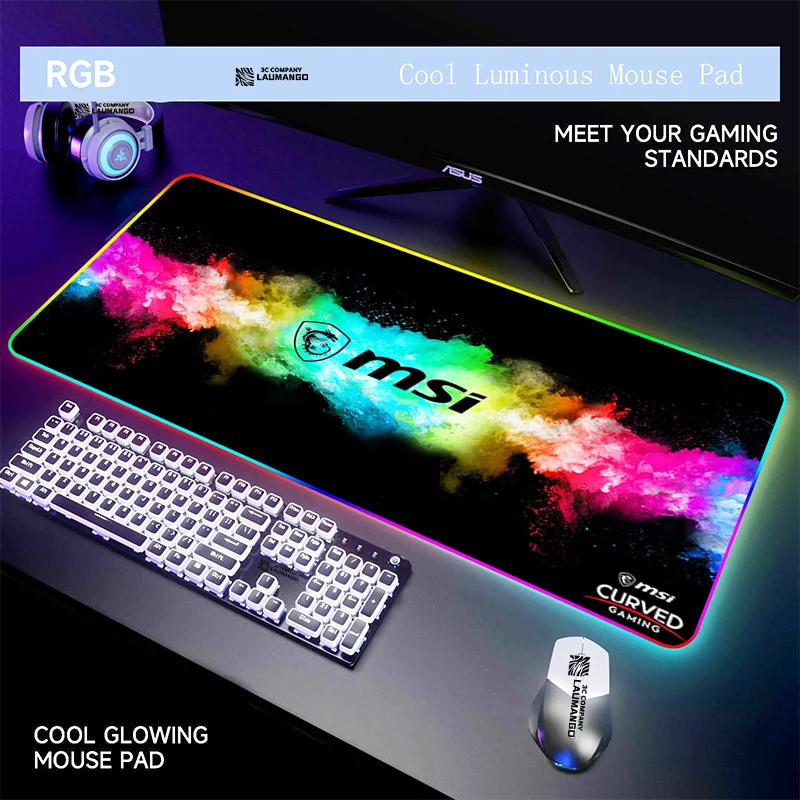 Большой коврик для мыши RGB, компьютерный коврик, игровой коврик для ПК MSI, игровые коврики, настольные коврики, подсветка, коврик для мыши, Ковер, клавиатура, alfhomilla Xxl
Большой коврик для мыши RGB, компьютерный коврик, игровой коврик для ПК MSI, игровые коврики, настольные коврики, подсветка, коврик для мыши, Ковер, клавиатура, alfhomilla Xxl