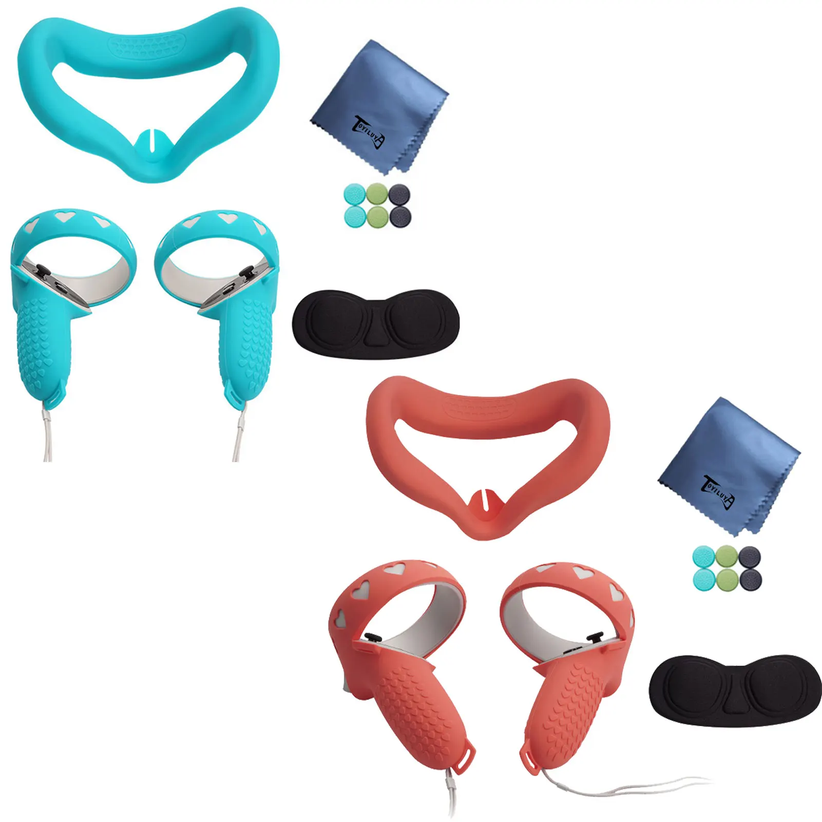 VR Protective Cover Set For Oculus Quest 2 VR Touch Controller Shell Case With Strap Handle Grip For Oculus Quest 2 Accessories
VR Protective Cover Set For Oculus Quest 2 VR Touch Controller Shell Case With Strap Handle Grip For Oculus Quest 2 Accessories