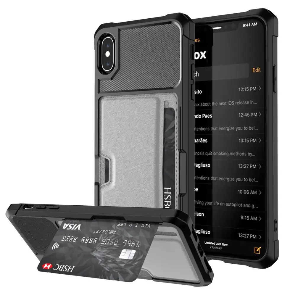 Card Slot Phone Case For iPhone X Luxury Wallet Mobile Accessories For iPhone X XS MAX XR Cover
Card Slot Phone Case For iPhone X Luxury Wallet Mobile Accessories For iPhone X XS MAX XR Cover