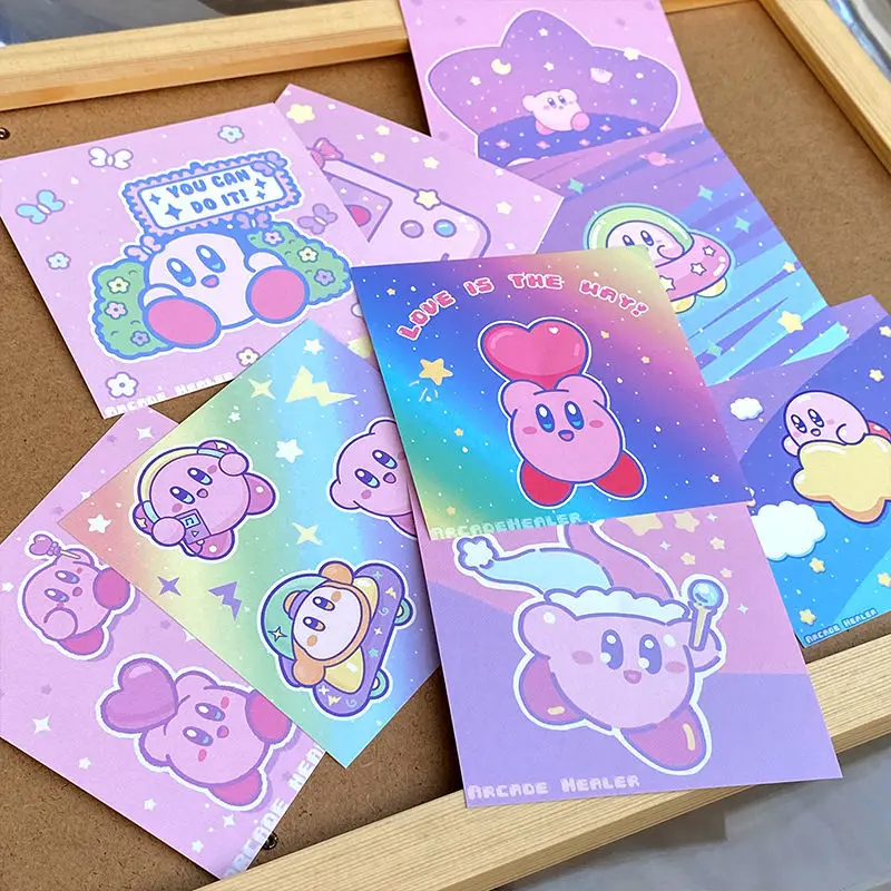 Kirby Cute Cartoon Dazzling Laser Collectible Card Kawaii Wall Stickers Room Decoration Adorkable Girl Heart Home Decor Kid Gift
Kirby Cute Cartoon Dazzling Laser Collectible Card Kawaii Wall Stickers Room Decoration Adorkable Girl Heart Home Decor Kid Gift