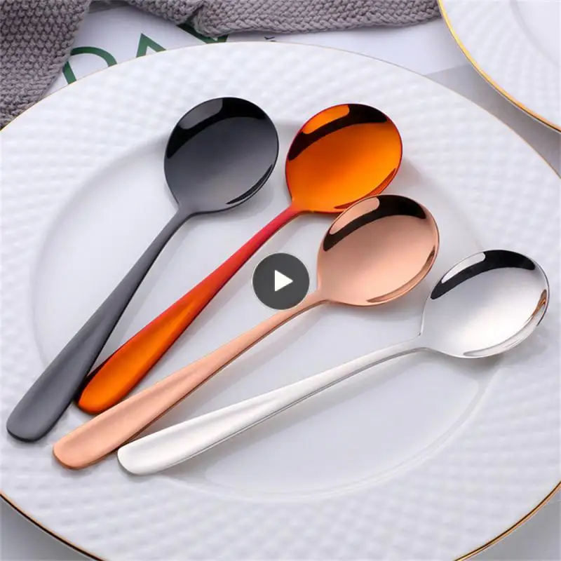 Ложка для приготовления каши, десертная ложка, ложка для мороженого, десерта, чая, красочная круглая ложка, ложка для домашнего завтрака, утолщенная ложка 
Ложка для приготовления каши, десертная ложка, ложка для мороженого, десерта, чая, красочная круглая ложка, ложка для домашнего завтрака, утолщенная ложка
