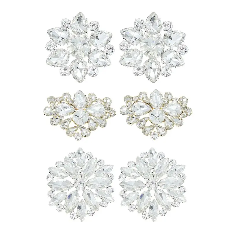 1 пара роскошных хрустальных зажимов для обуви, съемные застежки для обуви из камня, блестящие свадебные украшения, аксессуары T8NB
1 пара роскошных хрустальных зажимов для обуви, съемные застежки для обуви из камня, блестящие свадебные украшения, аксессуары T8NB