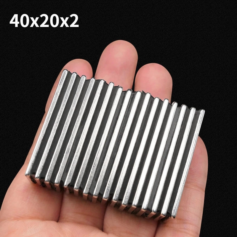 40x20x2mm Neodymium Magnet 2/5/10/20/30pcs Permanent Magnet N35 Strong Powerful Block Magnets Rectangle Magnetic Materail Iman
40x20x2mm Neodymium Magnet 2/5/10/20/30pcs Permanent Magnet N35 Strong Powerful Block Magnets Rectangle Magnetic Materail Iman