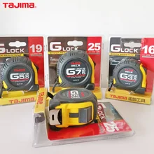 Tajima Tape Measure 2-7.5M Glock with Hook Guard Bumper Portable Small Measuring Tape Tools Metric Precision JIS1 Japan Brand