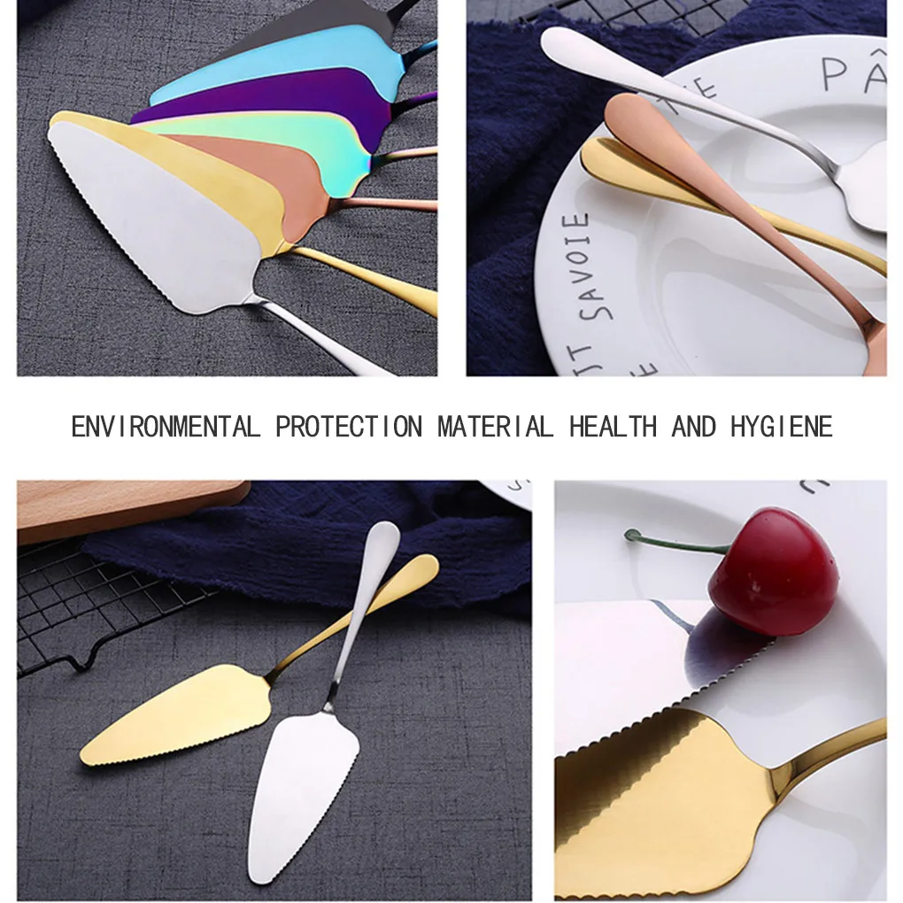 Stainless Steel Cake Server Toothed Pizza Cheese Spatula Dessert Pie Pastry Butter Divider Scraper
Stainless Steel Cake Server Toothed Pizza Cheese Spatula Dessert Pie Pastry Butter Divider Scraper