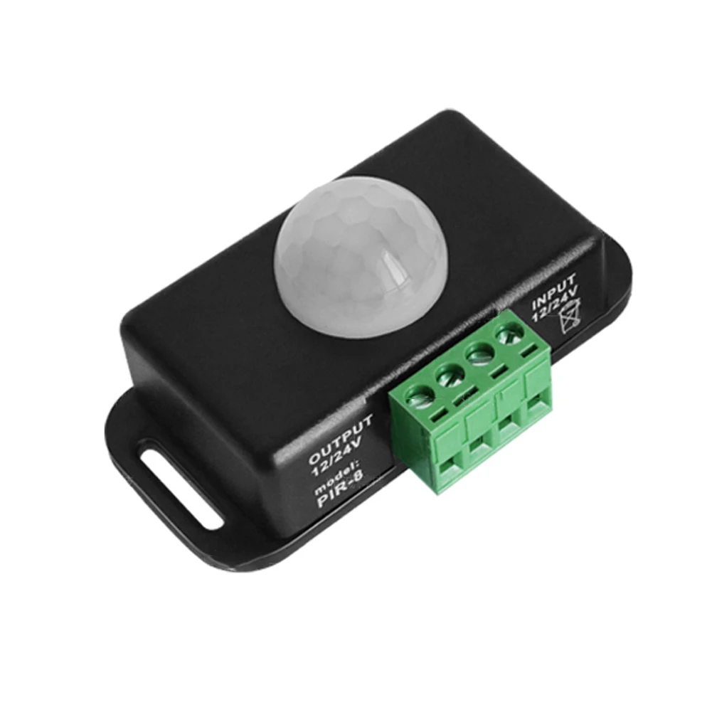 1PCS DC 12V 24V 8A Automatic Adjust PIR Motion Sensor Switch IR Infrared Detector Light Switch Module For LED Strip Light Lamp
1PCS DC 12V 24V 8A Automatic Adjust PIR Motion Sensor Switch IR Infrared Detector Light Switch Module For LED Strip Light Lamp
