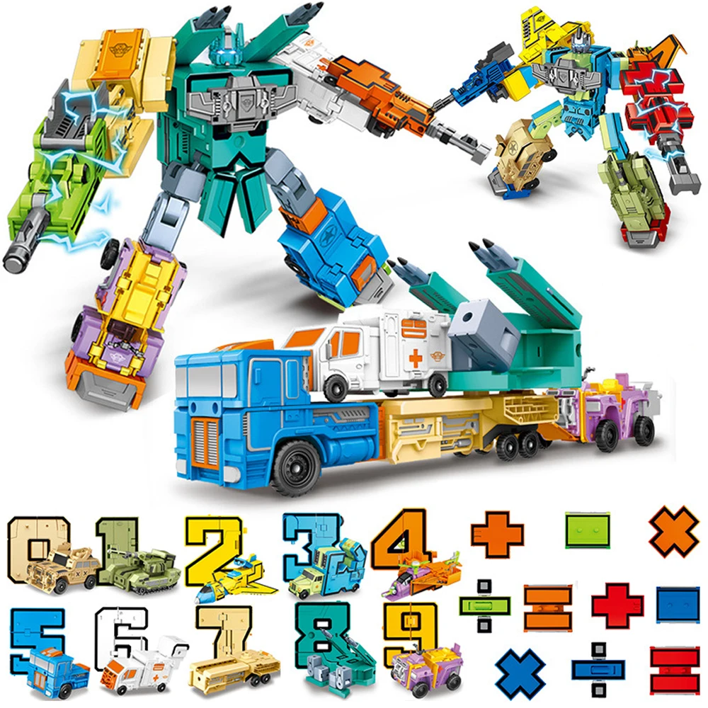 Number Robot Digit Transformation Math Robot Deformation Assemble Toys for Kids Education
Number Robot Digit Transformation Math Robot Deformation Assemble Toys for Kids Education