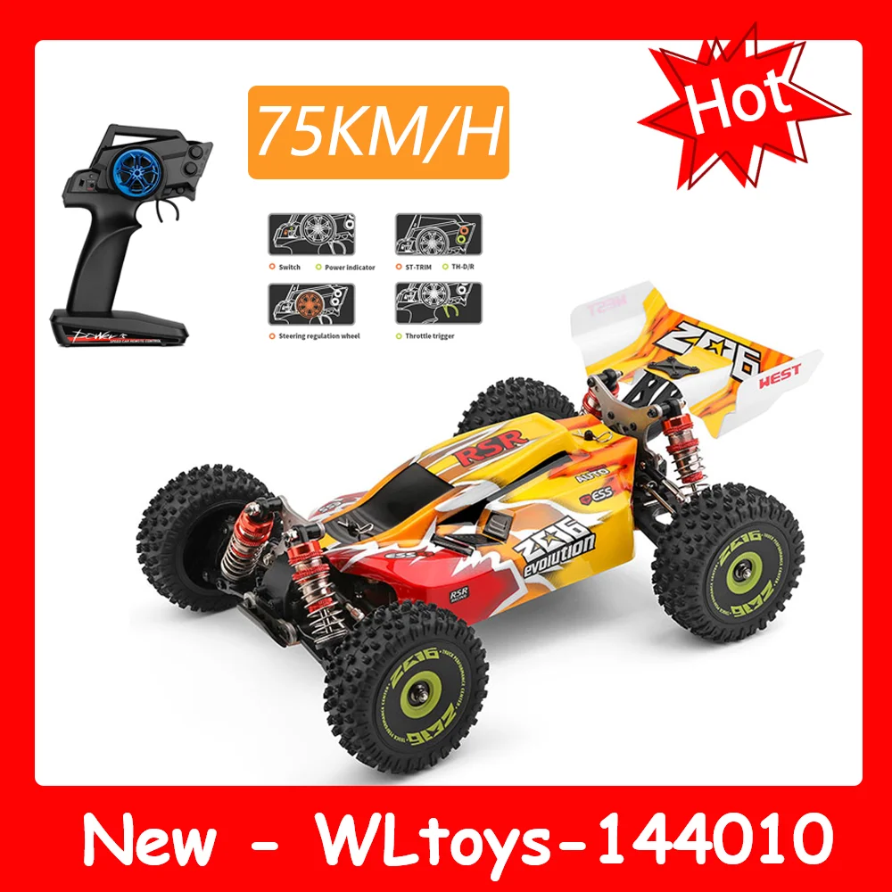 WLtoys 144010 75 км/ч 2,4G Радиоуправляемый автомобиль бесщеточный 4WD Электрический высокоскоростной внедорожник с дистанционным управлением Дрифт...
WLtoys 144010 75 км/ч 2,4G Радиоуправляемый автомобиль бесщеточный 4WD Электрический высокоскоростной внедорожник с дистанционным управлением Дрифт...
