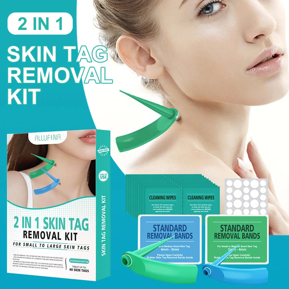 Skin Tag Removal Kit Home Use Mole Wart Corn Remover Tool Painless Skin Tag Treatment Accessories Set for Most 2-8mm Sized Tags
Skin Tag Removal Kit Home Use Mole Wart Corn Remover Tool Painless Skin Tag Treatment Accessories Set for Most 2-8mm Sized Tags