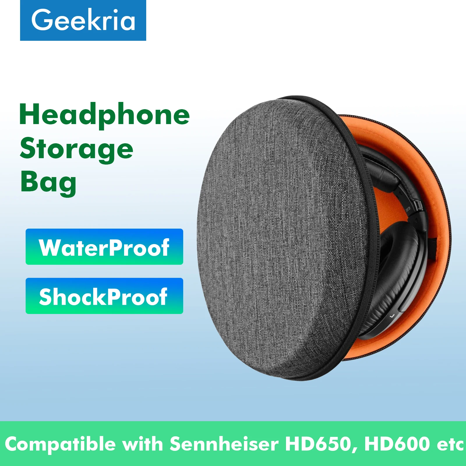 Geekria Headphones Case For Sennheiser HD650, HD600, HD598 Hard Portable Bluetooth Earphones Headset Bag For Accessories Storage
Geekria Headphones Case For Sennheiser HD650, HD600, HD598 Hard Portable Bluetooth Earphones Headset Bag For Accessories Storage