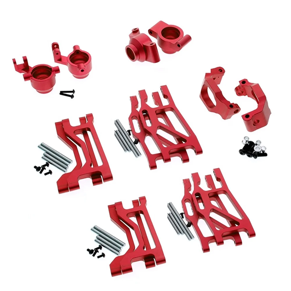 14Pcs Metal Upgrade Parts Kit Suspension Arm Steering Block Set for 1/10 Traxxas Maxx Monster Truck Accessories
14Pcs Metal Upgrade Parts Kit Suspension Arm Steering Block Set for 1/10 Traxxas Maxx Monster Truck Accessories