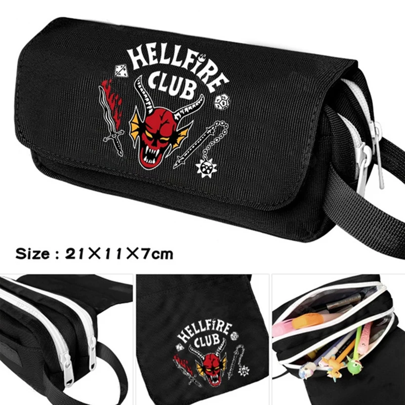 Чехол для карандашей Hellfire Club, Студенческая сумка для хранения Эдди мунсон, мультяшный футляр для ручек, аксессуары для косплея, офиса
Чехол для карандашей Hellfire Club, Студенческая сумка для хранения Эдди мунсон, мультяшный футляр для ручек, аксессуары для косплея, офиса