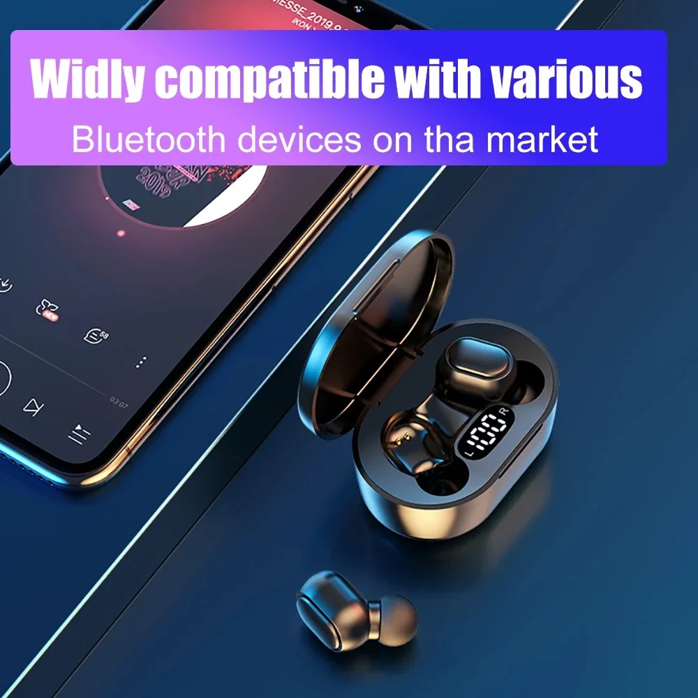 E7S Mini TWS 5.0 Earphone In-ear Headphone Wireless Bluetooth Headset With Button Binaural HD Call LED Electric Display
E7S Mini TWS 5.0 Earphone In-ear Headphone Wireless Bluetooth Headset With Button Binaural HD Call LED Electric Display