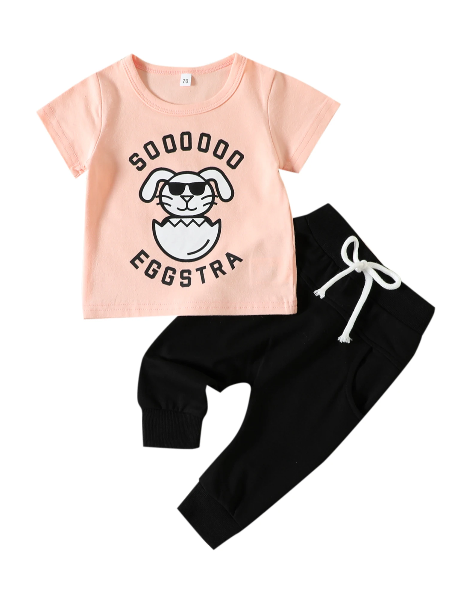 Toddler Girls Easter Outfit Rabbit Eggshell T-shirt Pants 0-3 Years Spring Summer Clothes
Toddler Girls Easter Outfit Rabbit Eggshell T-shirt Pants 0-3 Years Spring Summer Clothes