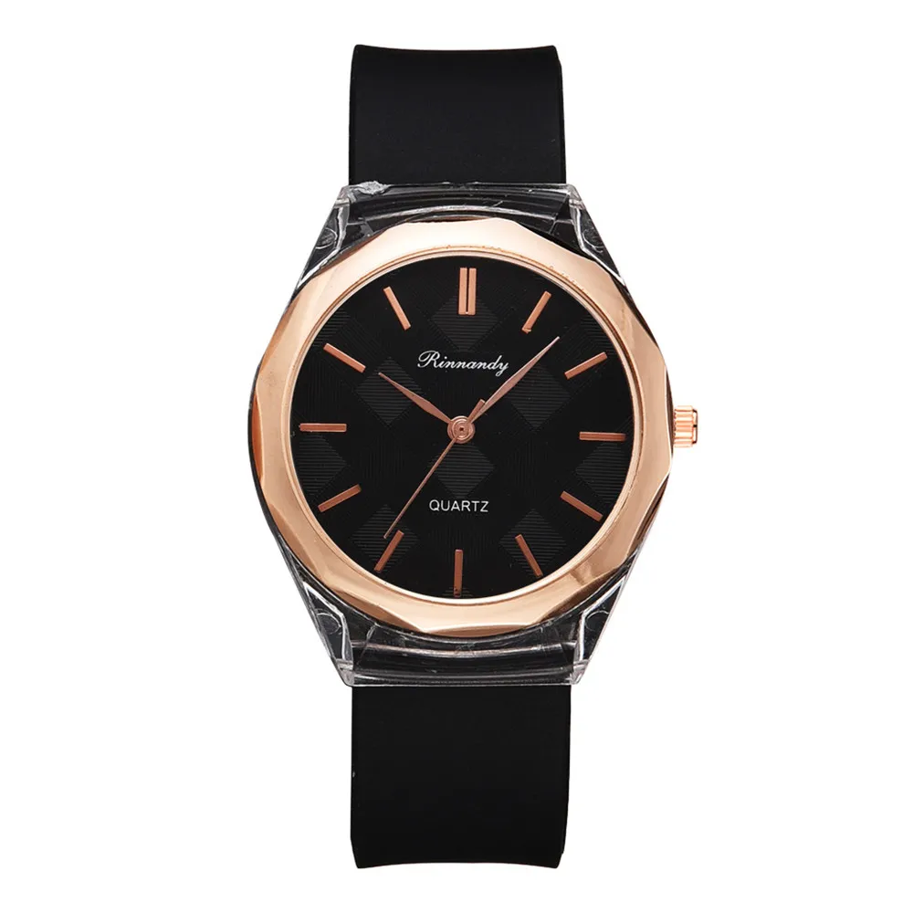 Creative Ladies Rubber Quartz Watch Fashion Luxury Rose Gold Dial Woman Watch Casual Lady Dress Business Clock Relogio Femenino
Creative Ladies Rubber Quartz Watch Fashion Luxury Rose Gold Dial Woman Watch Casual Lady Dress Business Clock Relogio Femenino