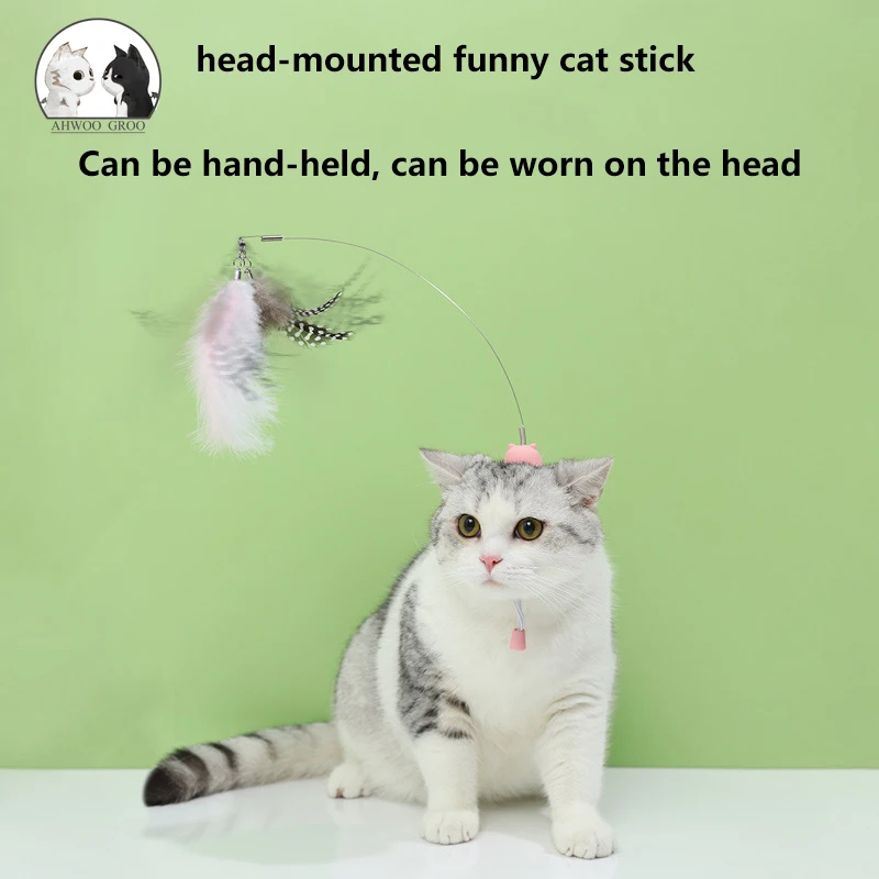 Simulation Bird Interactive Head-mounted Funny Cat Stick Feather Bird with Bell for Kitten Playing Teaser Wand Toy Cat Supplies
Simulation Bird Interactive Head-mounted Funny Cat Stick Feather Bird with Bell for Kitten Playing Teaser Wand Toy Cat Supplies