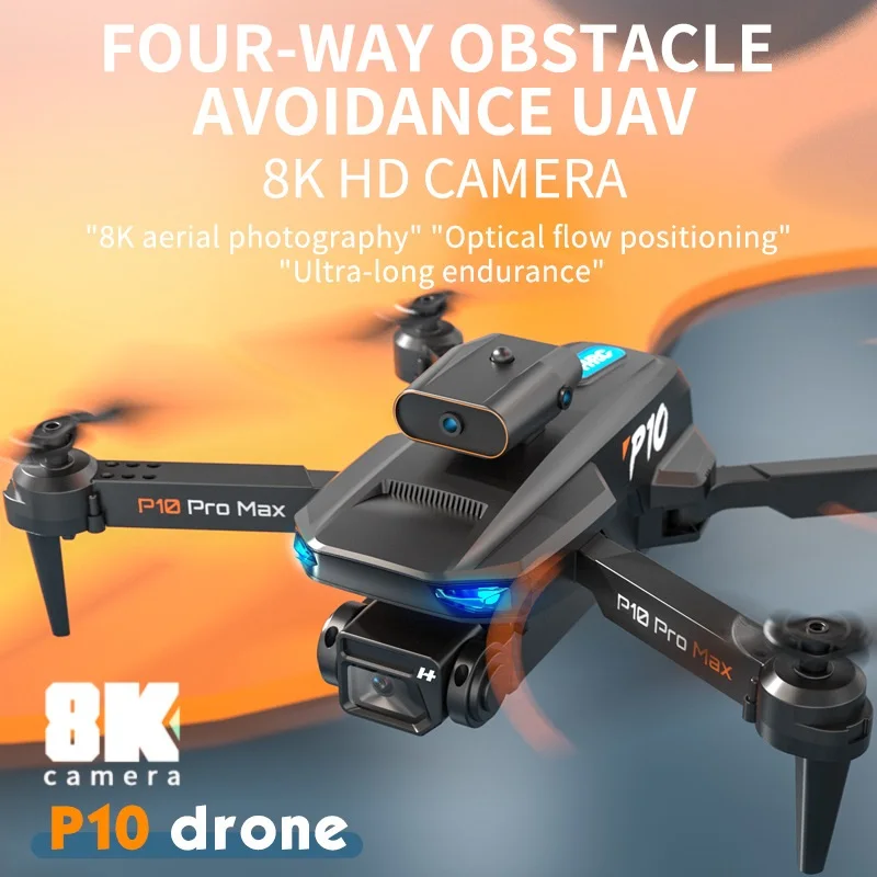 New P10 Dual Camera Drone Remote Control Aerial Photography 360 ° Intelligent Obstacle Avoidance Four Axis Aircraft Folding Gift
New P10 Dual Camera Drone Remote Control Aerial Photography 360 ° Intelligent Obstacle Avoidance Four Axis Aircraft Folding Gift