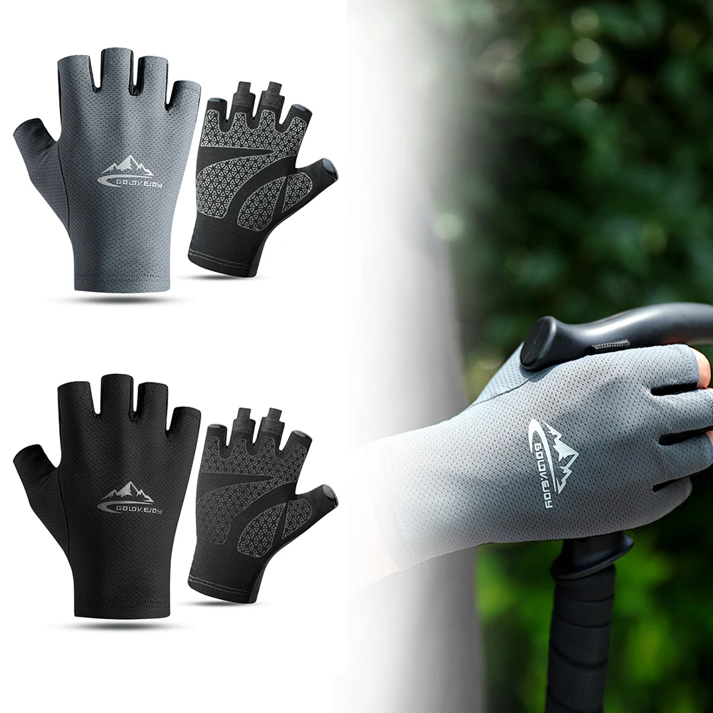 Half Finger Cycling Gloves Bike Ridding Gloves Sun Protection Fishing Fingerless Ice Silk Gloves Non-slip Men Women Breathable
Half Finger Cycling Gloves Bike Ridding Gloves Sun Protection Fishing Fingerless Ice Silk Gloves Non-slip Men Women Breathable