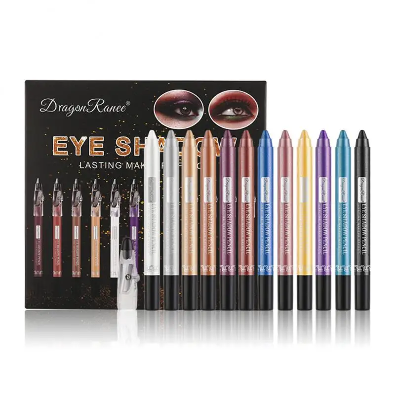 12pcs/set Pearly Eyeshadow Pen Matte Glitter Highlighter Eye Shadow Pencil Shimmer Eye Pigmented Long Lasting Makeup Cosmetics 
12pcs/set Pearly Eyeshadow Pen Matte Glitter Highlighter Eye Shadow Pencil Shimmer Eye Pigmented Long Lasting Makeup Cosmetics