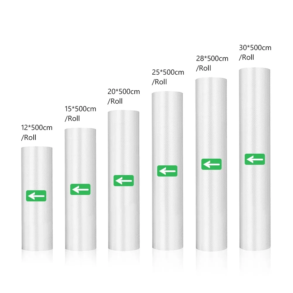 Пакеты для вакуумной упаковки продуктов, 12/15/20/25/28 см * 500 см
Пакеты для вакуумной упаковки продуктов, 12/15/20/25/28 см * 500 см