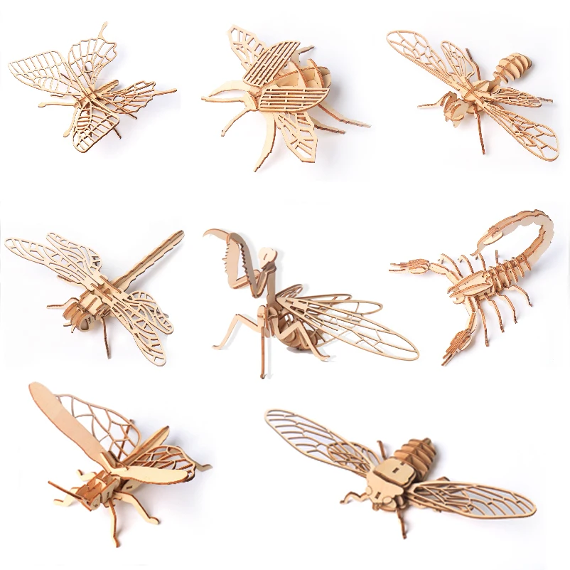 Baby Toy Montessori 3D Puzzle DIY Jigsaw Board Wooden Puzzle Insect Animal Handmade Educational Assembly Toy Gift For Children
Baby Toy Montessori 3D Puzzle DIY Jigsaw Board Wooden Puzzle Insect Animal Handmade Educational Assembly Toy Gift For Children
