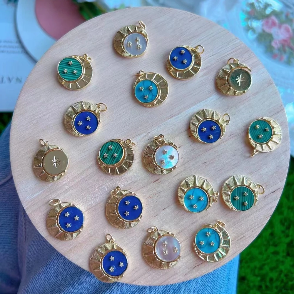 5 шт., золотые подвески в форме звезды и Луны, изготовление ювелирных изделий, ракушки для женщин, винтажные ожерелья, принадлежности, ювелир...
5 шт., золотые подвески в форме звезды и Луны, изготовление ювелирных изделий, ракушки для женщин, винтажные ожерелья, принадлежности, ювелир...