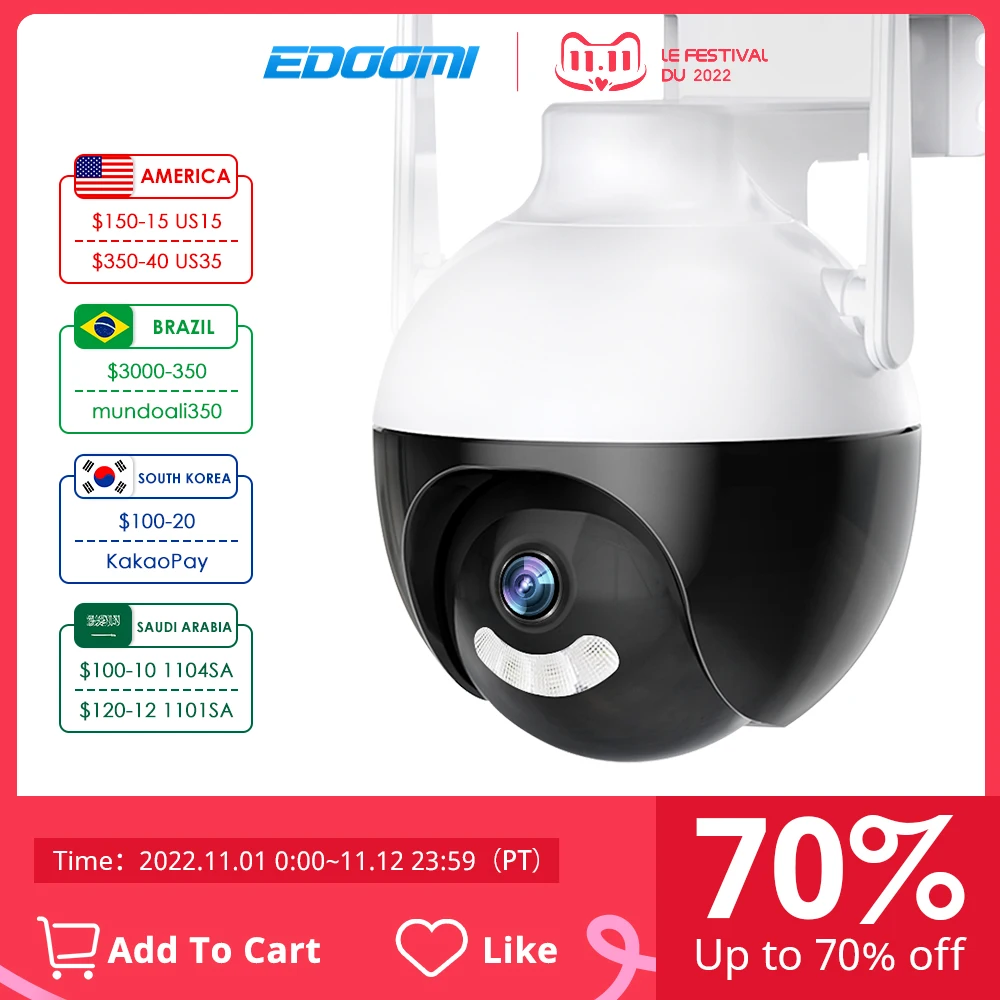 2K 4MP WiFi PTZ Camera Color Infrared Night Vision Two Way Audio Outdoor Video Cloud CCTV Home Security IP Surveillance ICSEE HD
2K 4MP WiFi PTZ Camera Color Infrared Night Vision Two Way Audio Outdoor Video Cloud CCTV Home Security IP Surveillance ICSEE HD