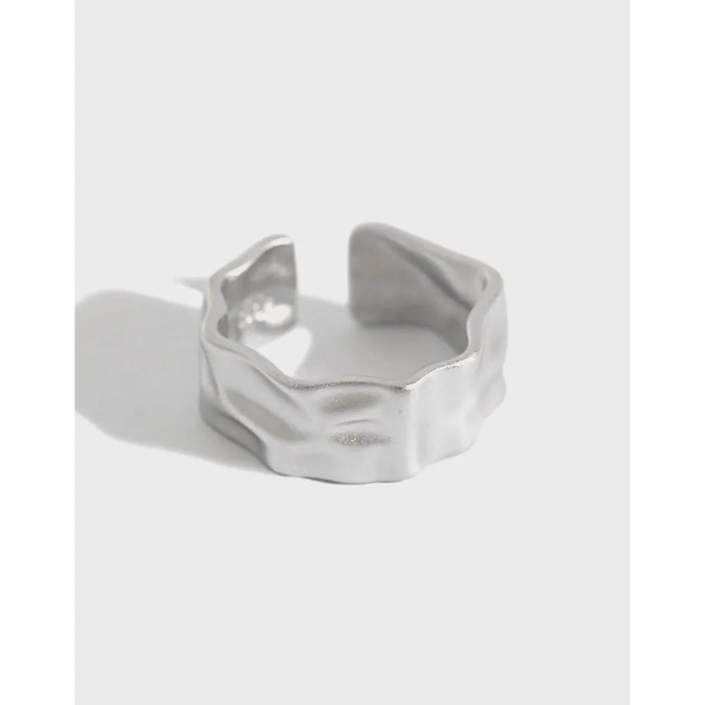 141 Korean Version S925 Sterling Silver Ring Irregular Bump Matte Opening Women's Ring Minimalist Silver Ring
141 Korean Version S925 Sterling Silver Ring Irregular Bump Matte Opening Women's Ring Minimalist Silver Ring