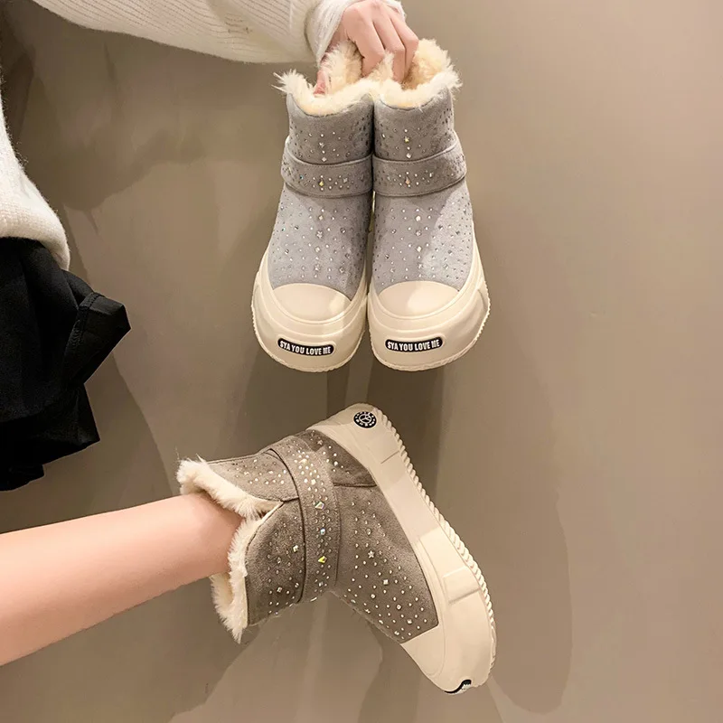 Thick Soled Snow Boots for Women Winter 2022 New Short Plush Thickened Mixed Colors Cotton Boots Fashion Boots Pu Women's Shoes
Thick Soled Snow Boots for Women Winter 2022 New Short Plush Thickened Mixed Colors Cotton Boots Fashion Boots Pu Women's Shoes