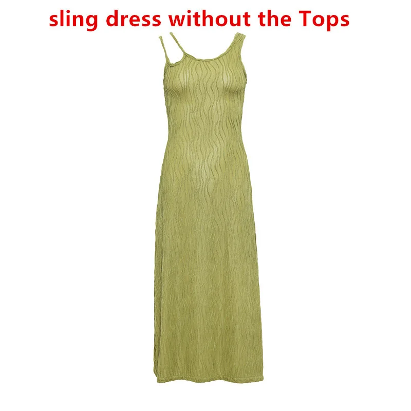 Fall Spring Dress Women Vintage Elegant Knitted Green Dress Tridimensional Crochet Tassel Knitted Tops+Suspender Dress
Fall Spring Dress Women Vintage Elegant Knitted Green Dress Tridimensional Crochet Tassel Knitted Tops+Suspender Dress
