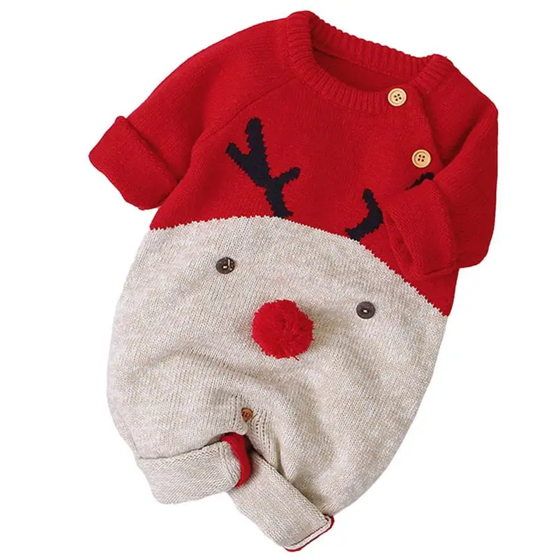 Knitted Baby Outfits Unisex Sweater Romper Newborn Clothes Longsleeves One Piece Outfit Romper For Infant Baby Girl Boy
Knitted Baby Outfits Unisex Sweater Romper Newborn Clothes Longsleeves One Piece Outfit Romper For Infant Baby Girl Boy